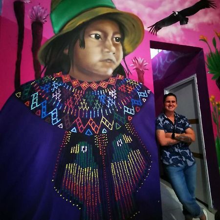 Lienzo Hostel And Mural Art Museum Popayan Exteriér fotografie